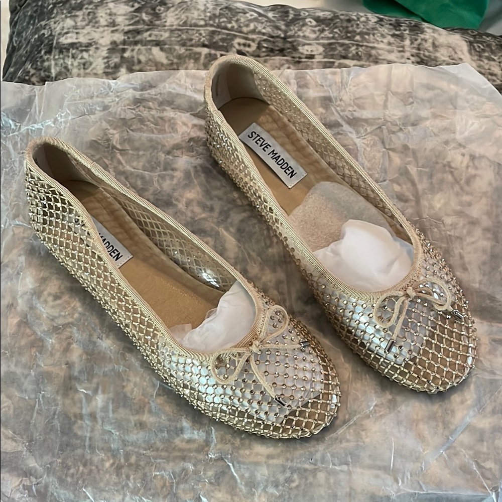 Steve Madden Blossom's rhinestone flats